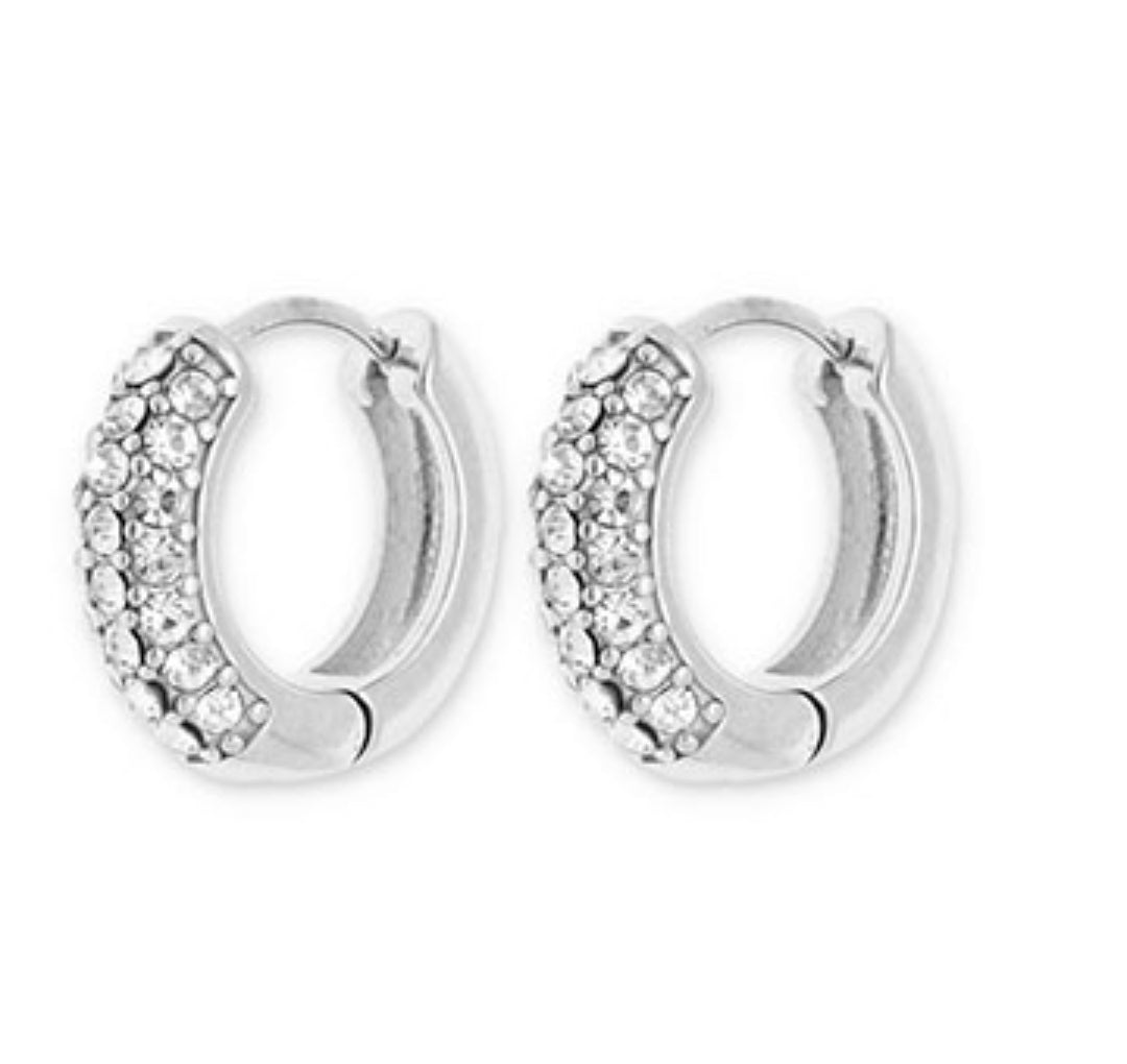 Orecchini cerchio strass